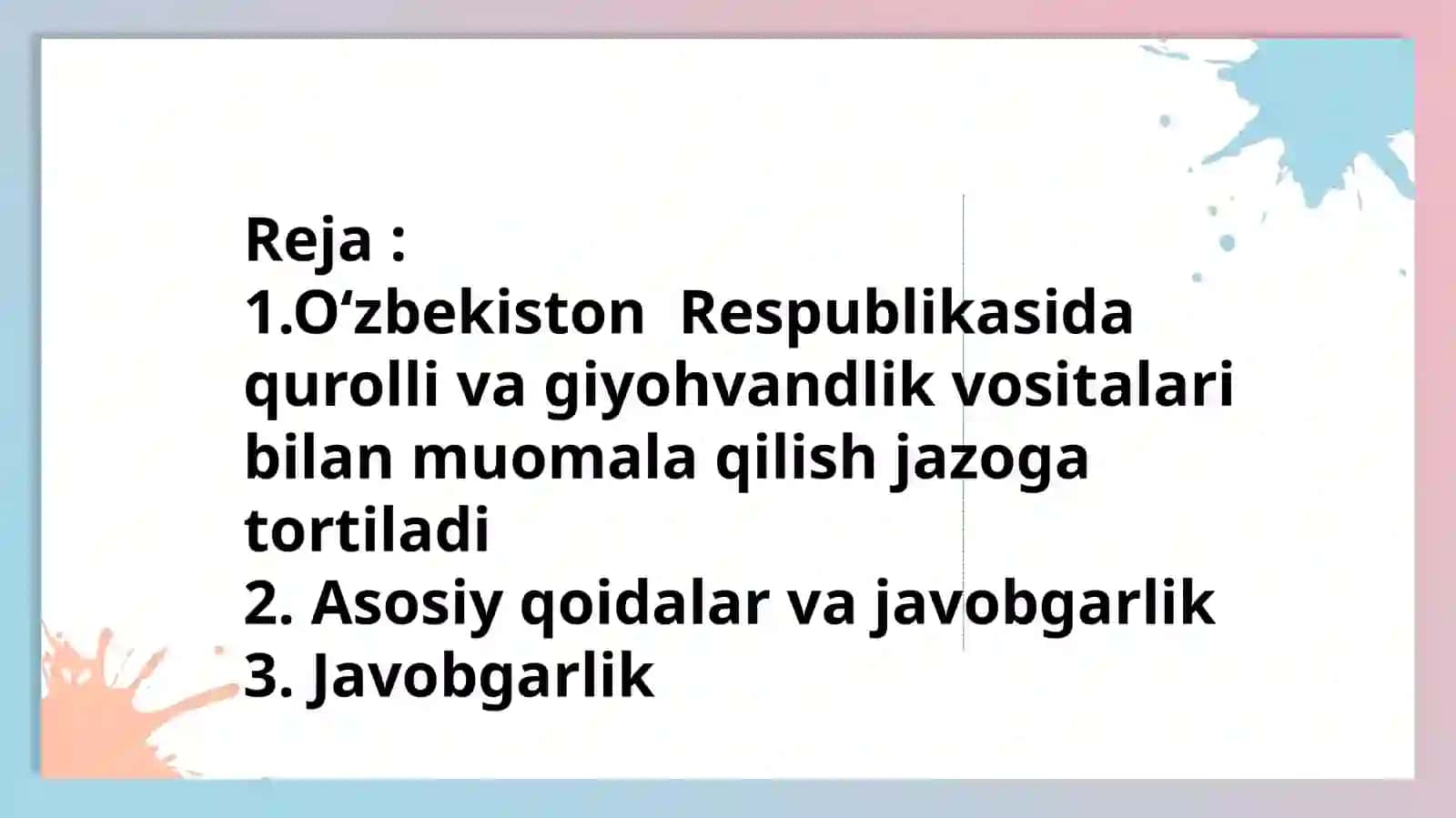 Qurol yaroq va oʻq dorilar bilan qonunga xilof ravishda muomala qilish 2