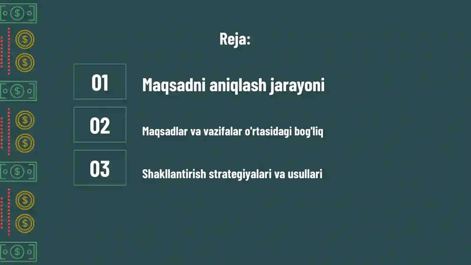 Tashkilotning asosiy maqsadini shakillantirish 2