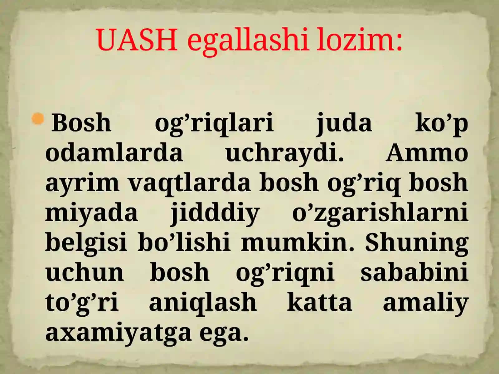 Bоsh оg’rig’i sindrоmi. Tаsnifi 2