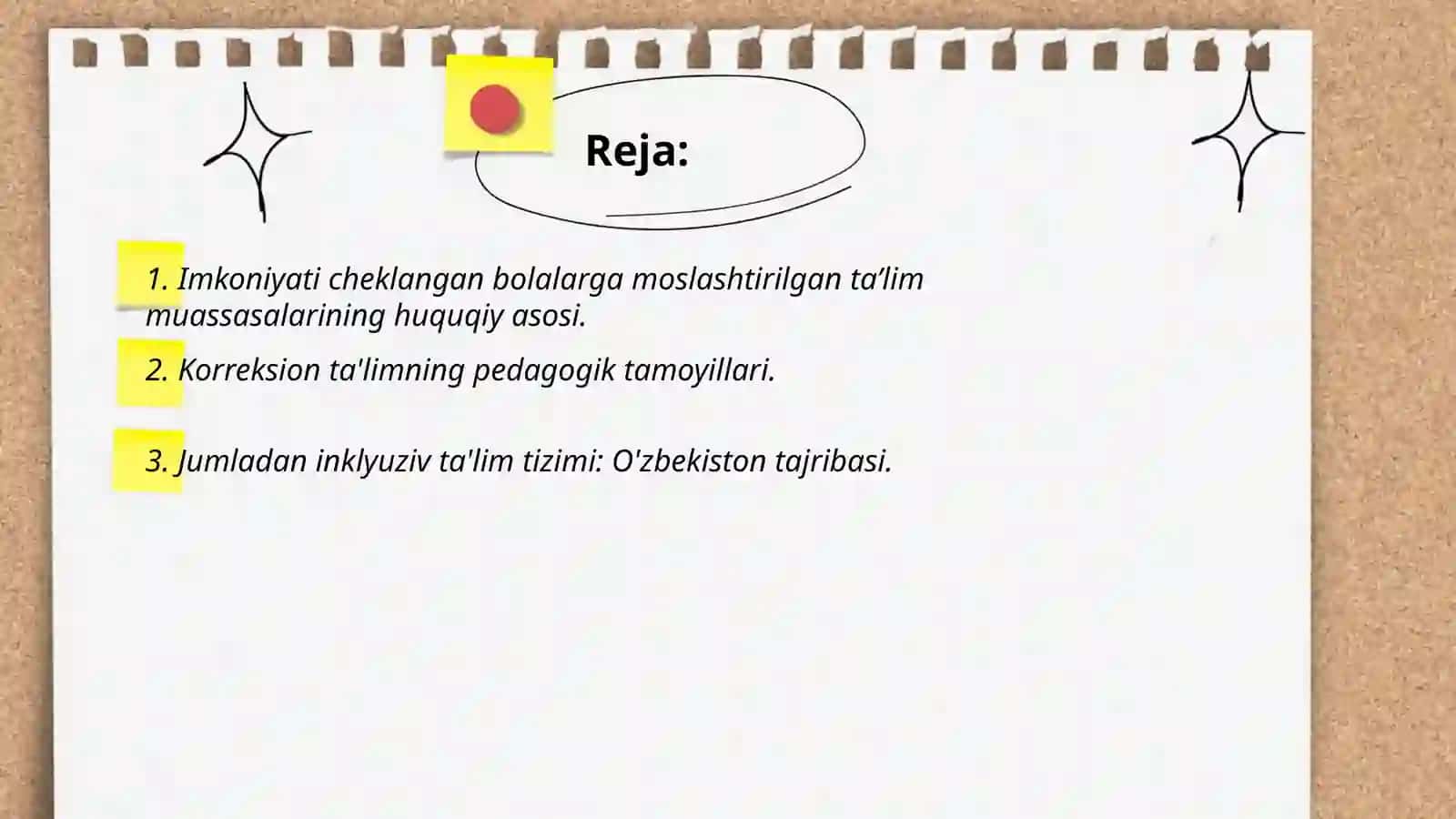 Imkoniyati cheklangan bolalarga maktab va sinf xonalarini moslash va korreksion yordam koʻrsatishning koʻrsatishning huquqiy, pedagogik aspektlari 2