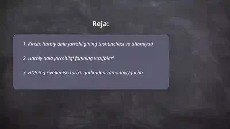 Harbiy dala jarrohligi 2