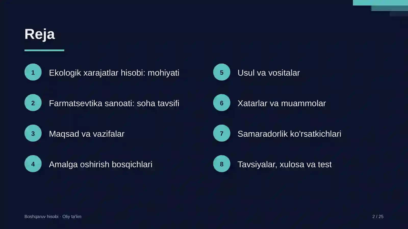 farmatsevtika sanoatida ekologik xarajatlarni boshqaruv hisobida aks ettirish 2698 2