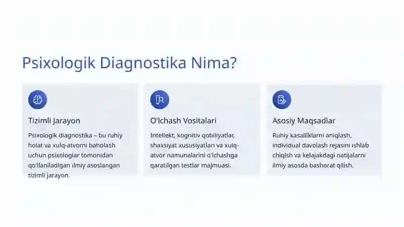 Psixologik Diagnostika va Testlar 2