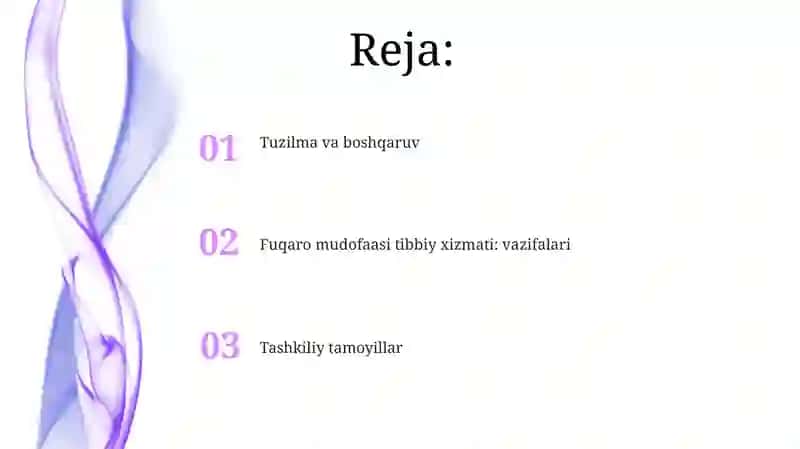 Fuqaro muhofazasi tibbiyot xizmati, vazifasi, tashkiliy tamoyillar 2
