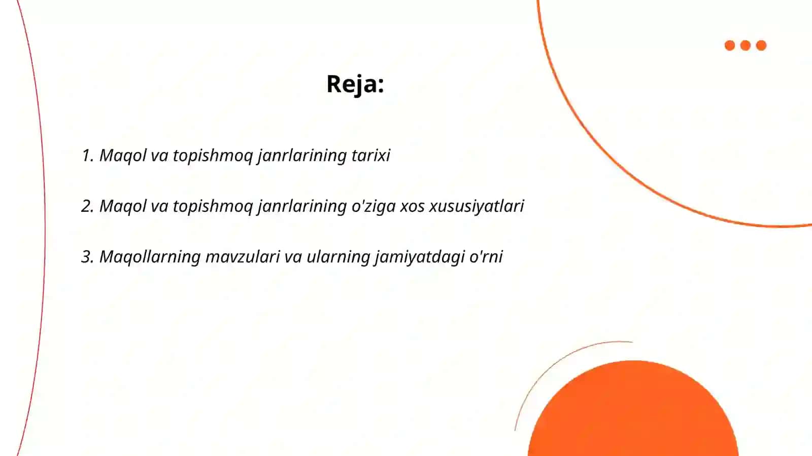 Maqol va topishmoq janriga xos matnlar ustida ishlash 2