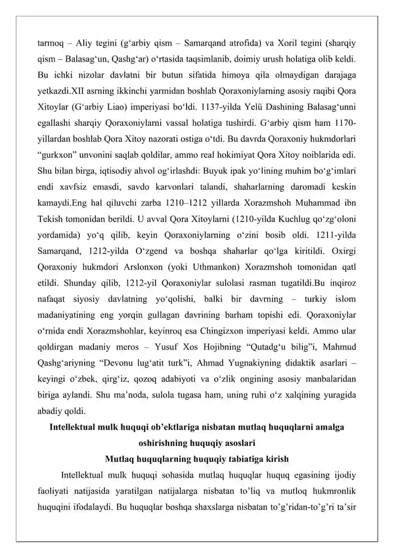 Qoraxoniylar davlati inqirozi va sulolaning tugatilishi 2