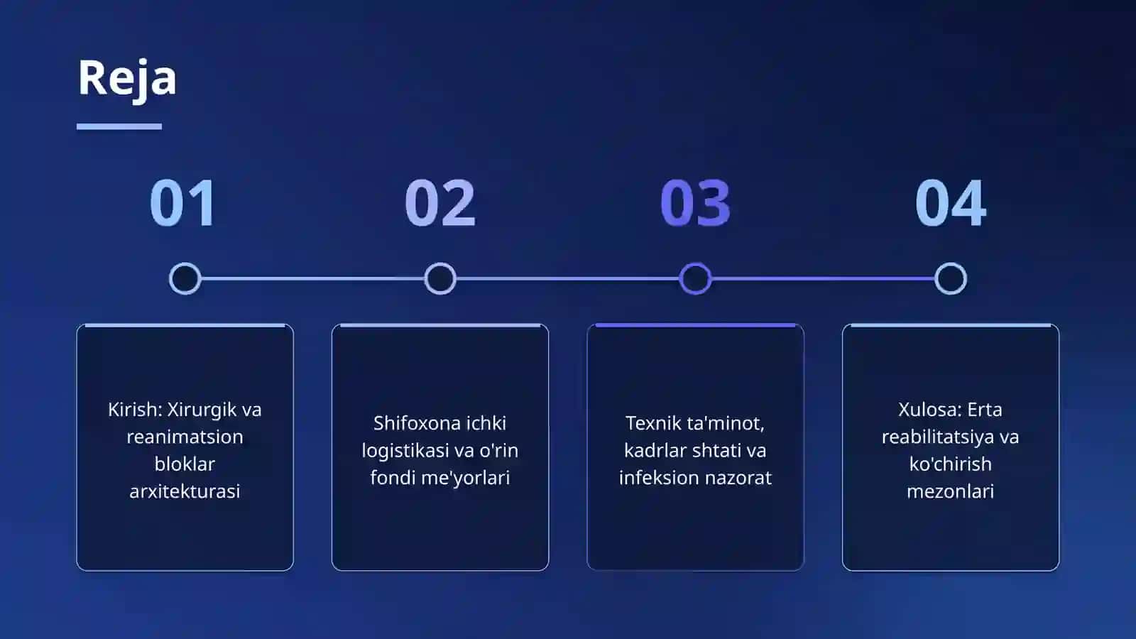 Xirurgiya,reanimatsiya va intensiv terapeya bo’limining tuzilmasi va ishini tashkil qilish 2