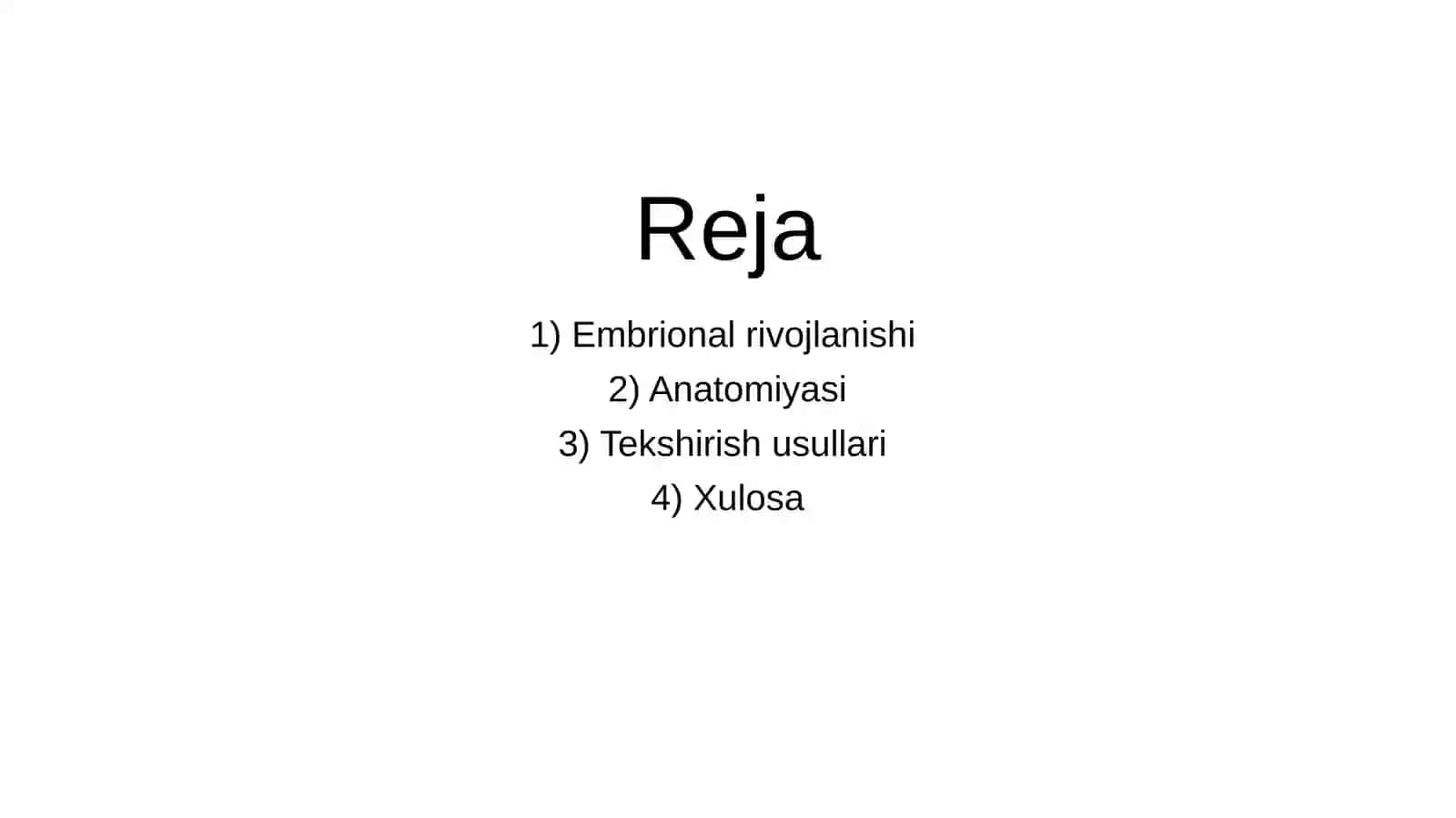 Nafas olish tizimi embrional rivojlanishi 2