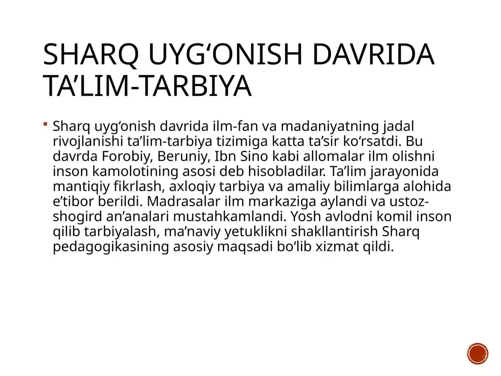 Mustaqil ta'lim topshiriqlari 2