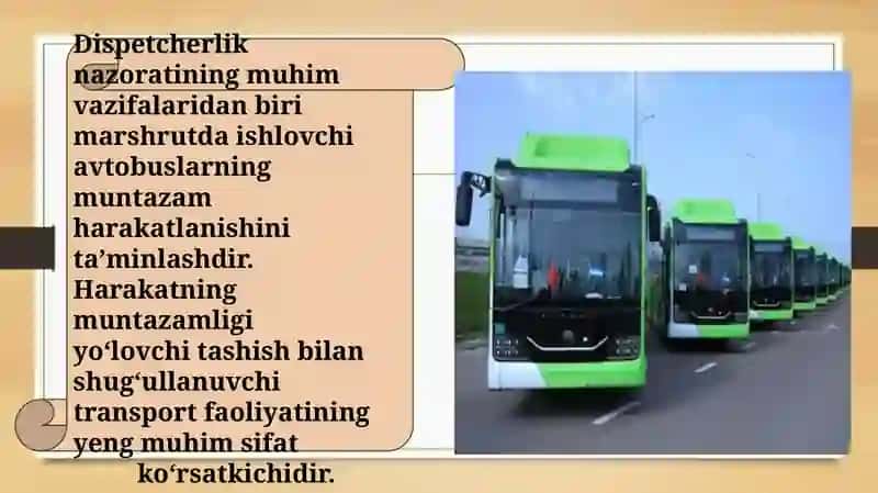 Avtobuslar harakat muntazamligi va uni saqlash usullari 2
