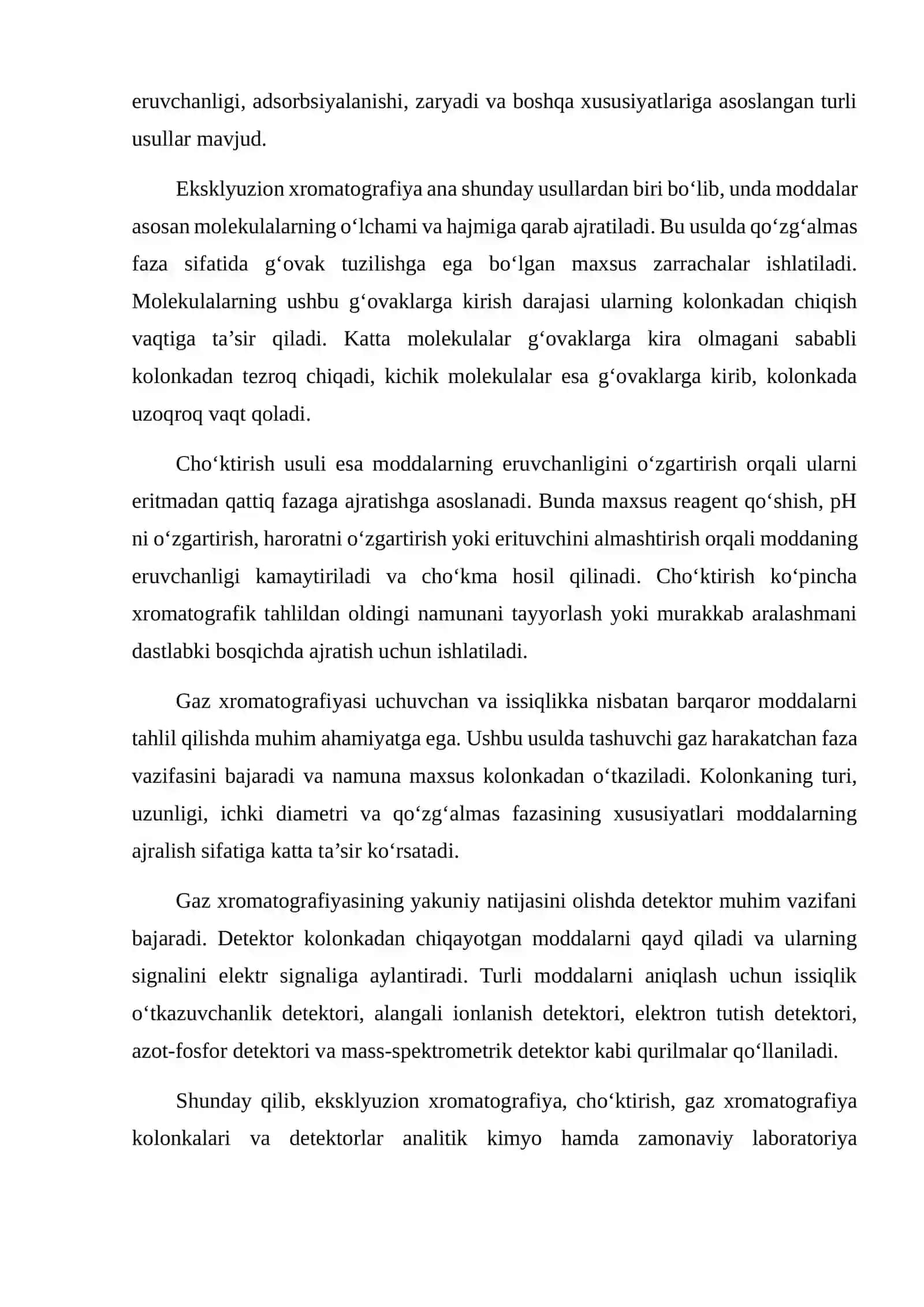 Eksklyuzion xromatografiya 2