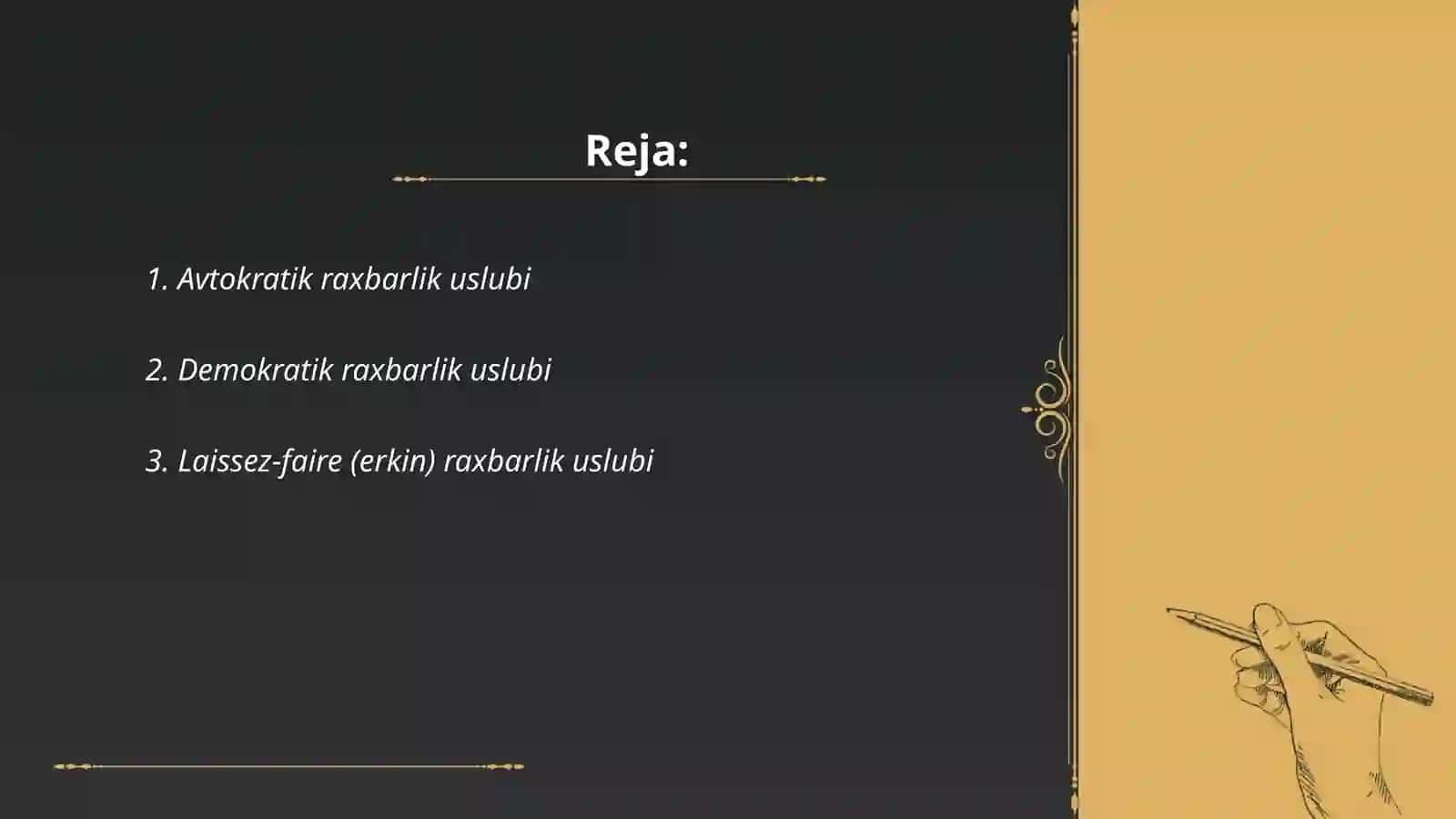 Raxbarlik uslublari 2
