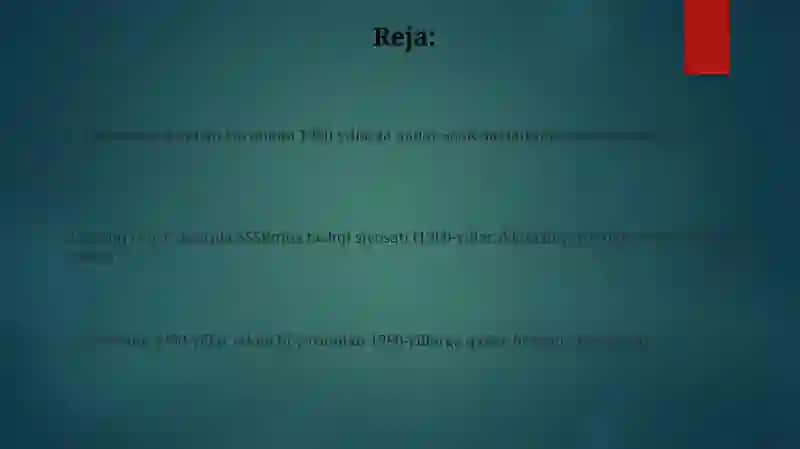SSSR davlatining ichki siyosati 2