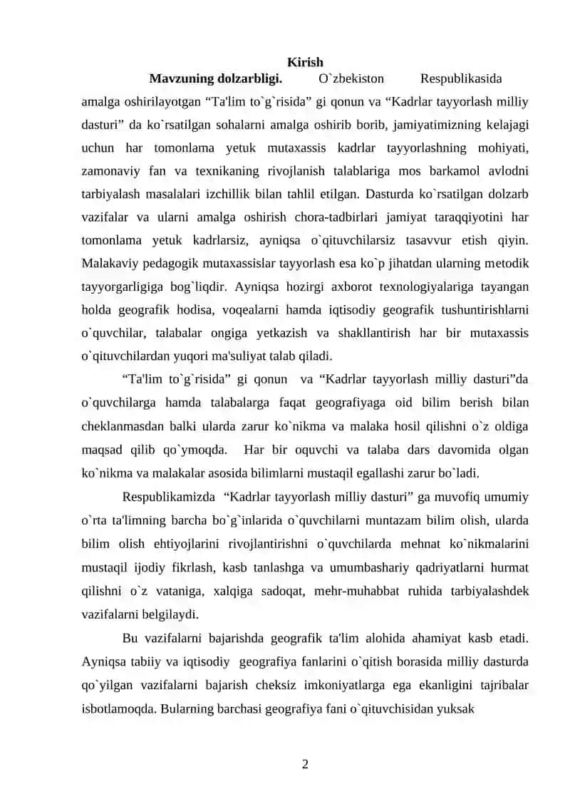FARG’ONA VA ANDIJON VILOYATLARI IJTIMOIY-IQTISODIY RIVOJLANISH TAHLILI VA PRAGNOZI 2
