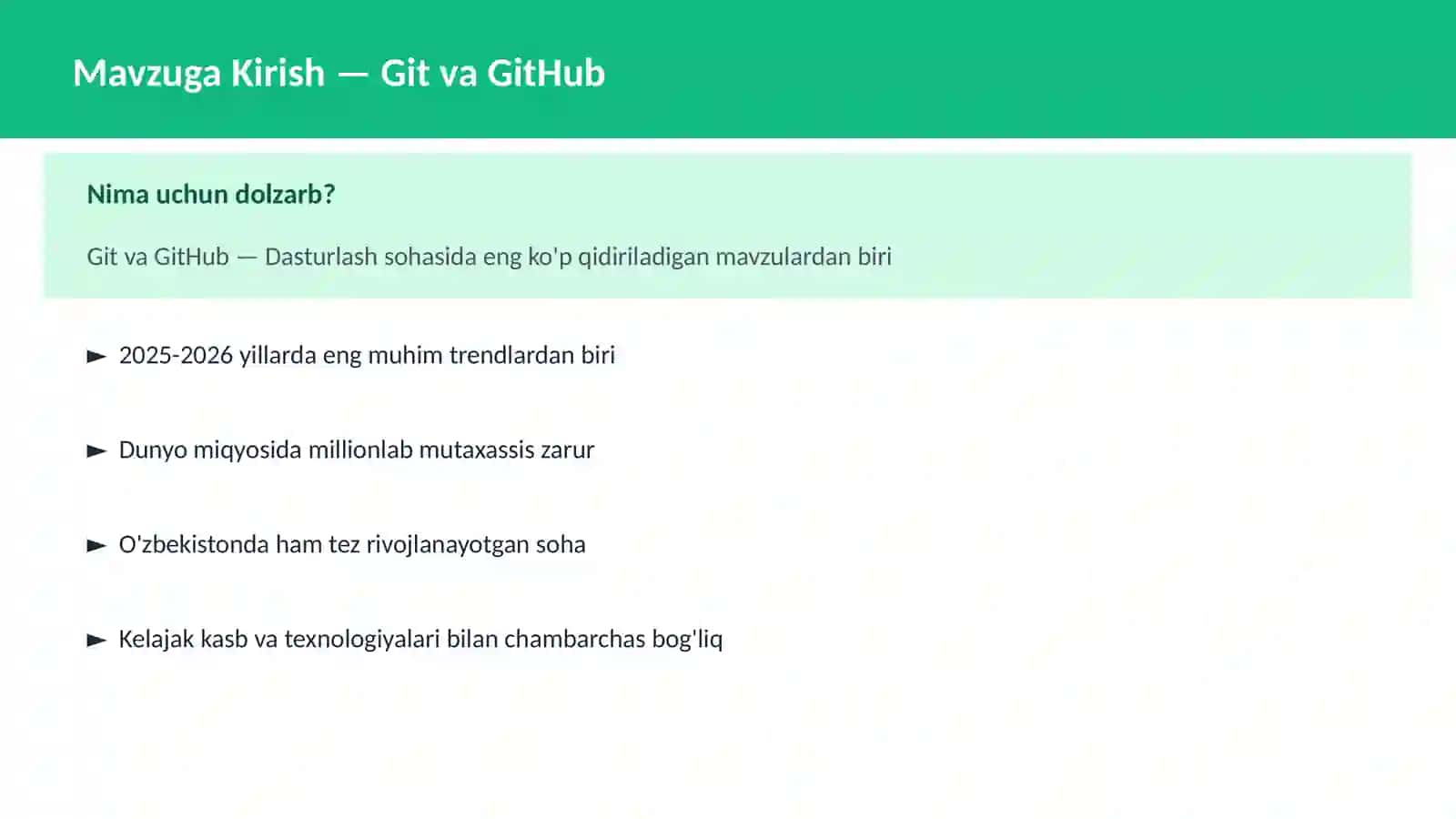 Git va GitHub 2
