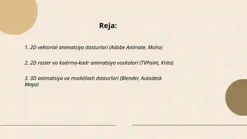 Animatsion lavhalarni yaratish va ishlov berish vositalari va manbalari 2