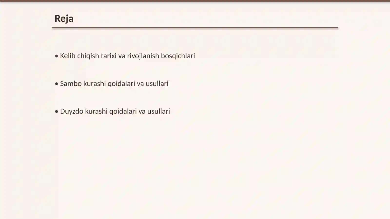 Milliy kurash Sambo va Duyzdo kurashi kelib chiqish tarixi va rivojlanishi 2