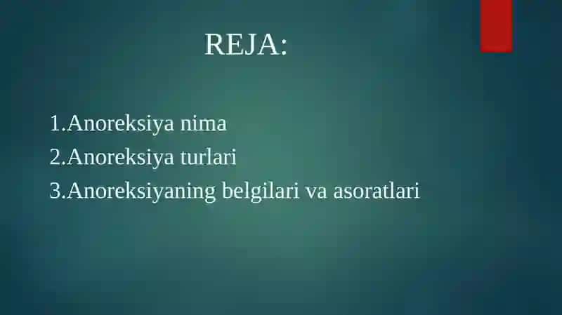 ANOREKSIYA 2