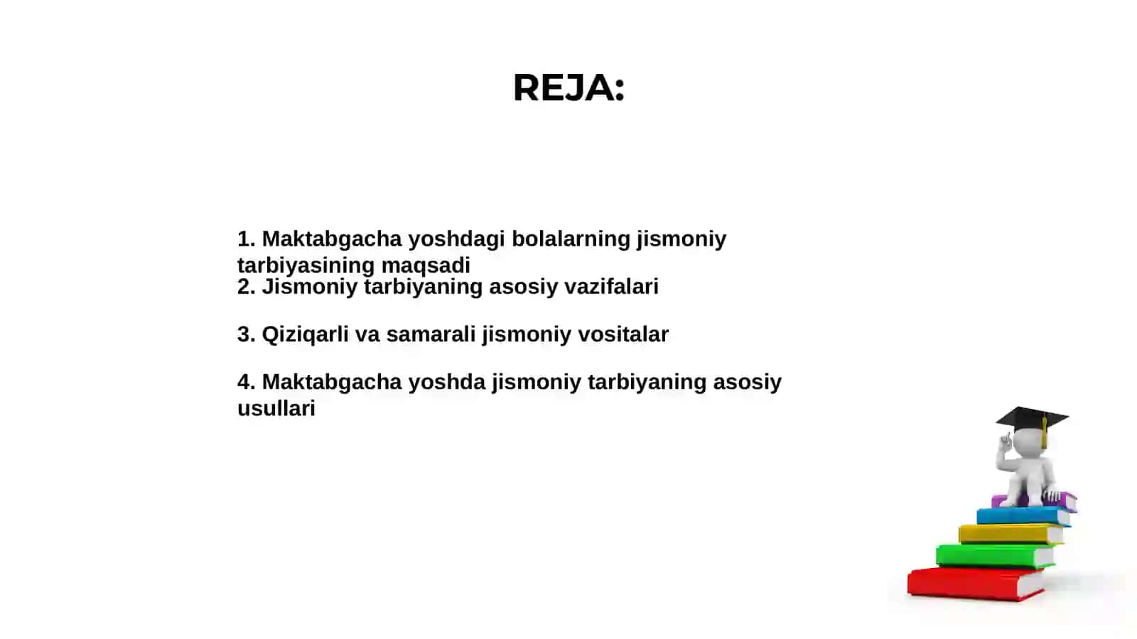 Maktabgacha yoshdagi bolalarni jismoniy tarbiyasining asosiy vazifalari vositalari 2