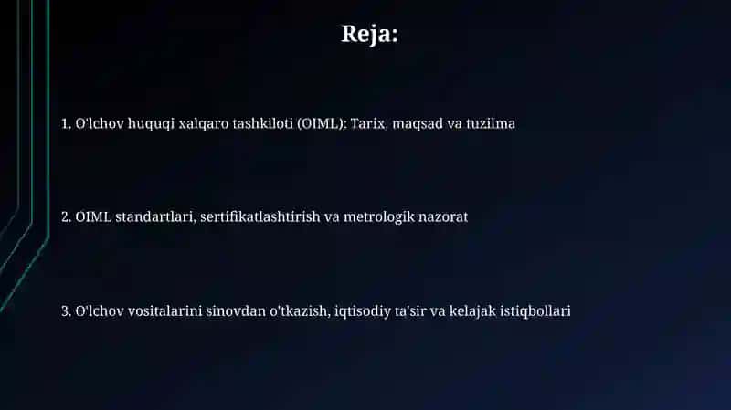 O'lchov huquqi xalqaro tashkiloti (OIML) 2