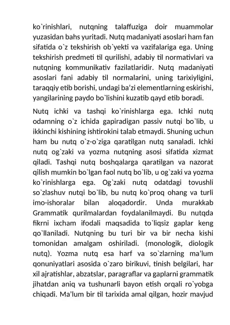 Oʻqituvchi nutq madaniyatini ifadolovchi omillarni bir jadvalga jamlash va tahlilga tortish 2