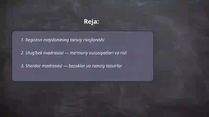 Registon Maydoni 2