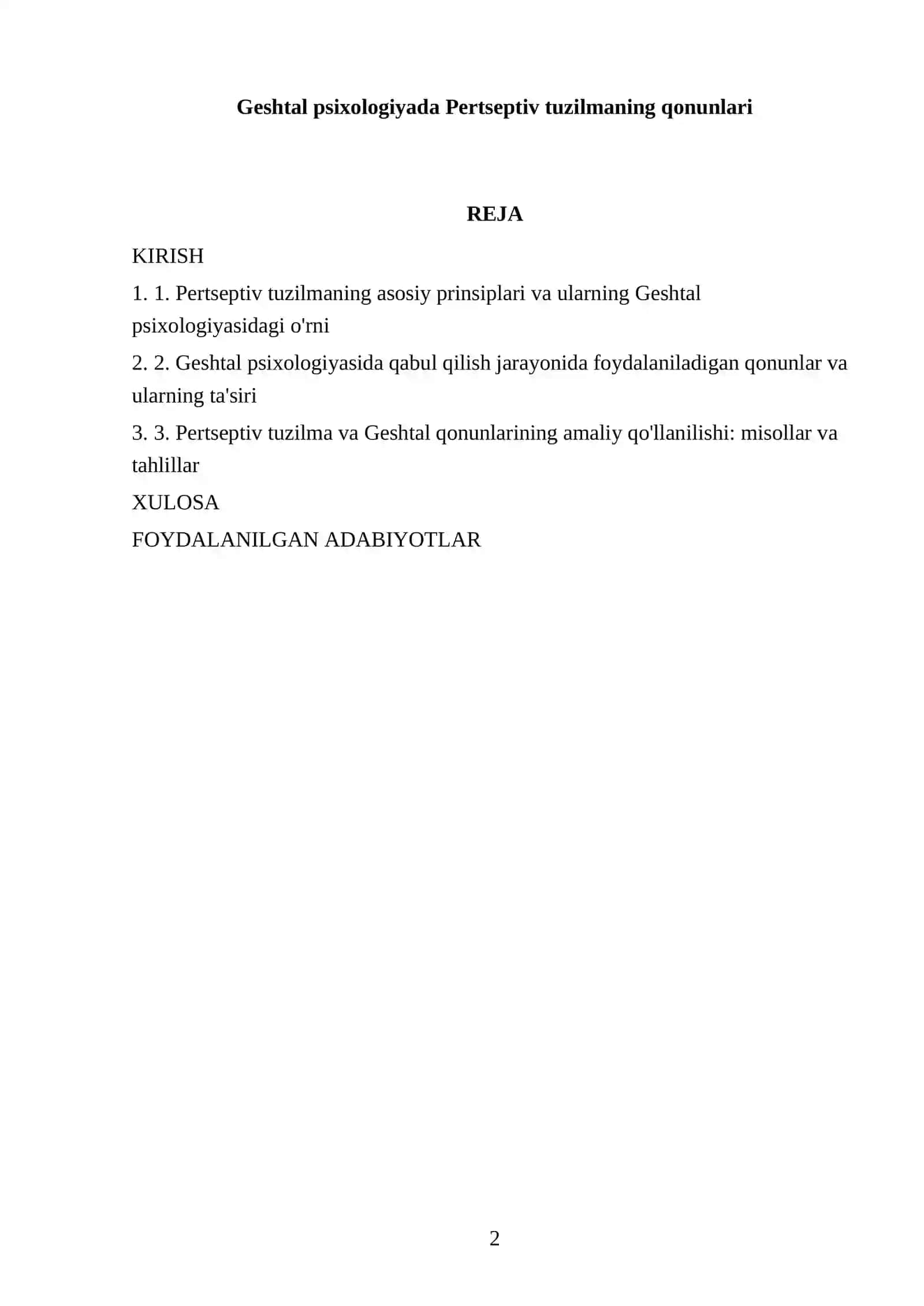 Geshtal psixologiyada Pertseptiv tuzilmaning qonunlari 2