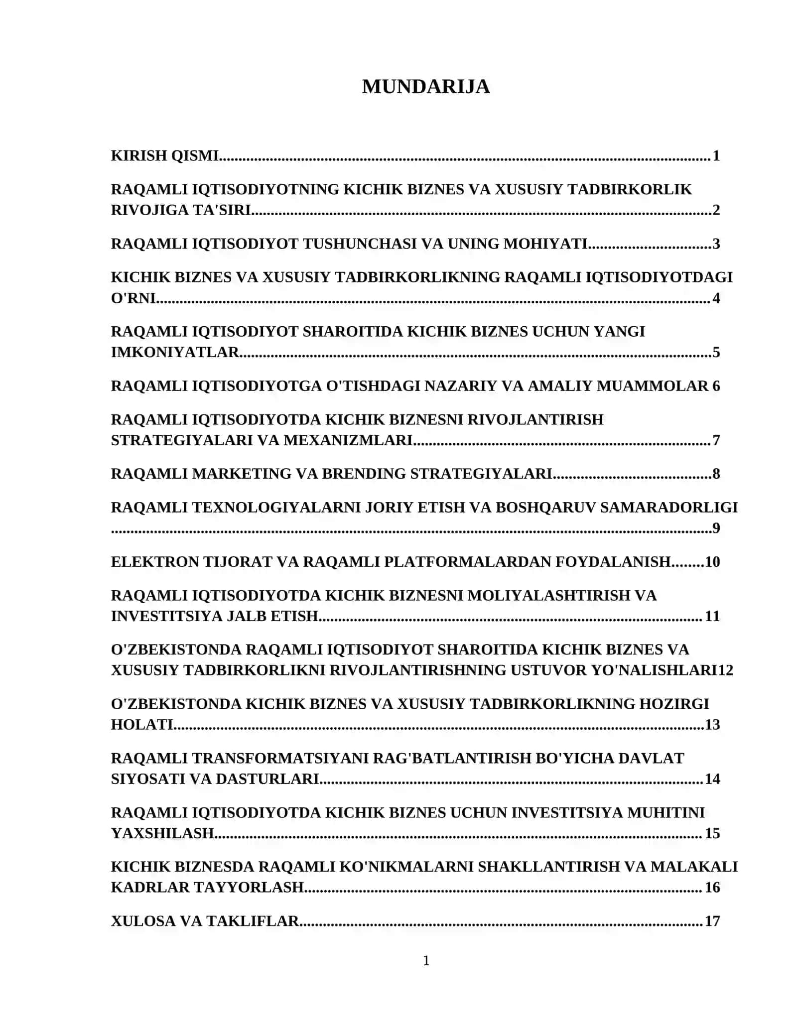 Raqamli iqtisodiyot sharoitida kichik biznes va xususiy tadbirkorlikni rivojlantirish yo'llari 2