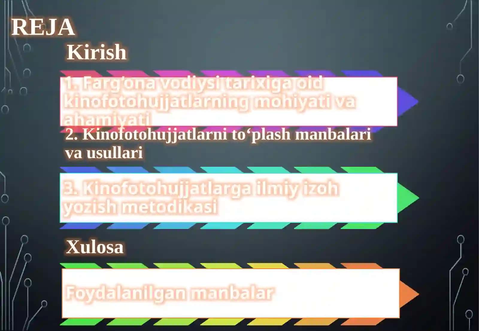 Farg‘ona vodiysi tarixiga oid kino foto hujjatlarni namunalarini to‘plash va izoh yozish 2