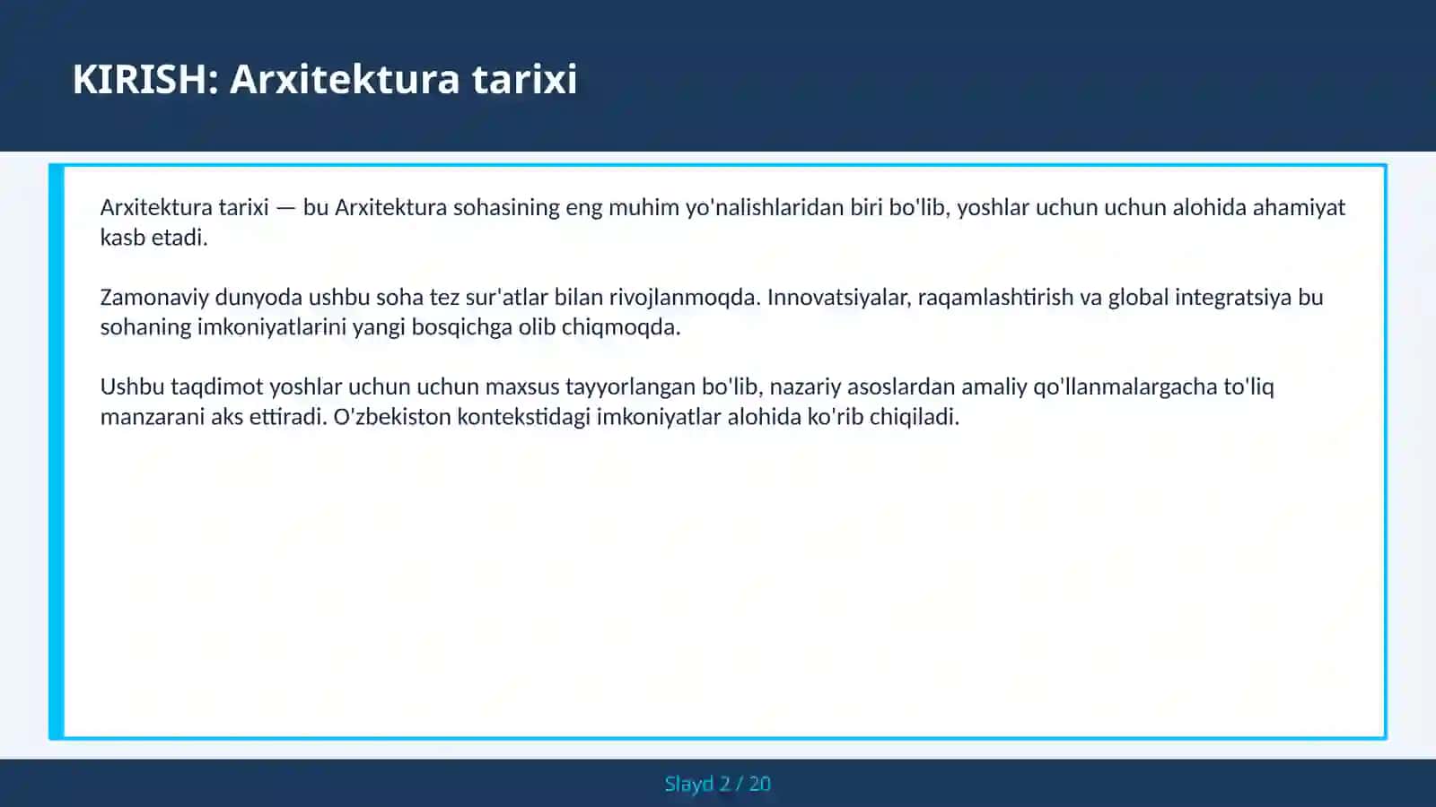 Arxitektura tarixi 2