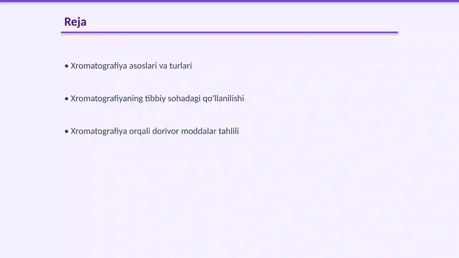 Xromatografiyaning tibbiy izlanishlardagi imkoniyatlari 2