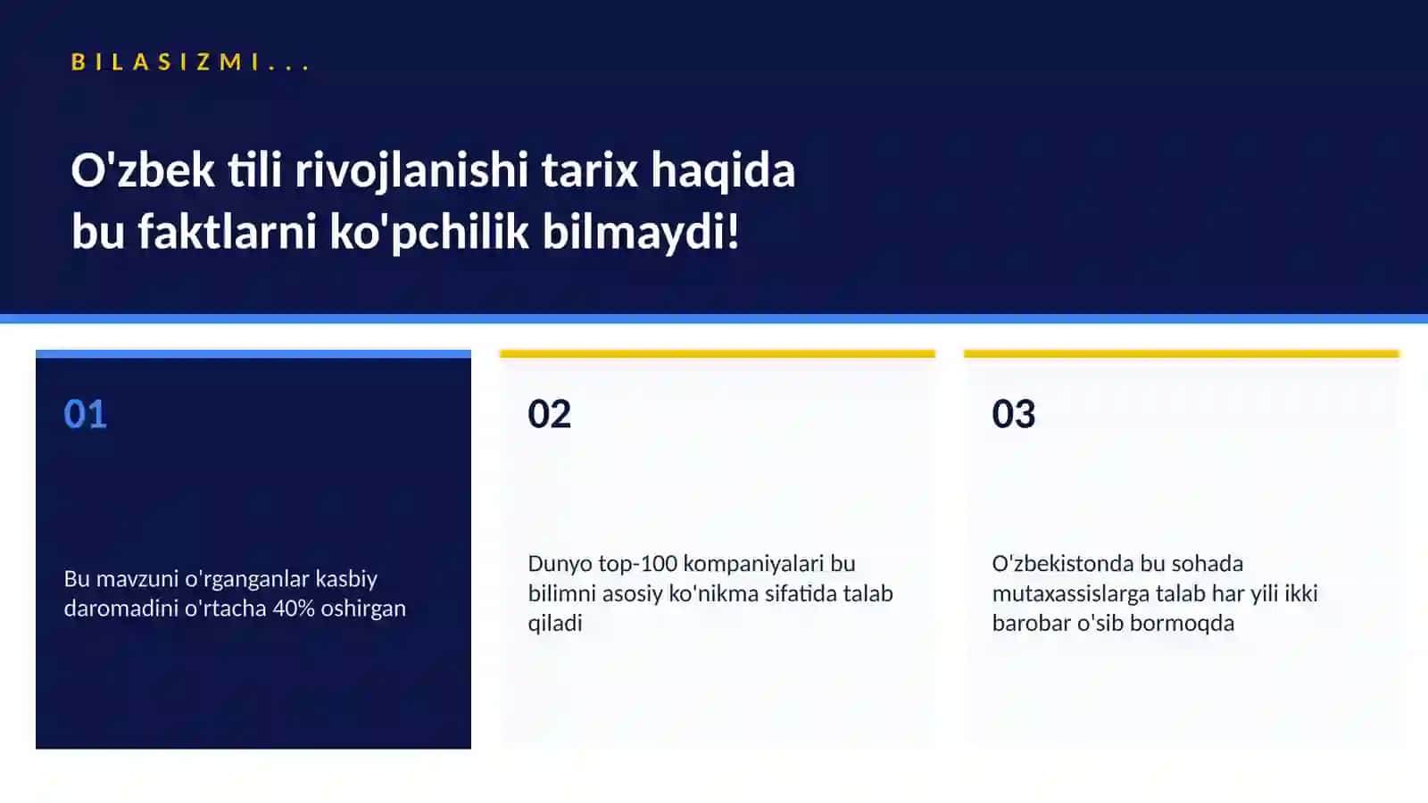 O'zbek tili rivojlanishi tarix 2
