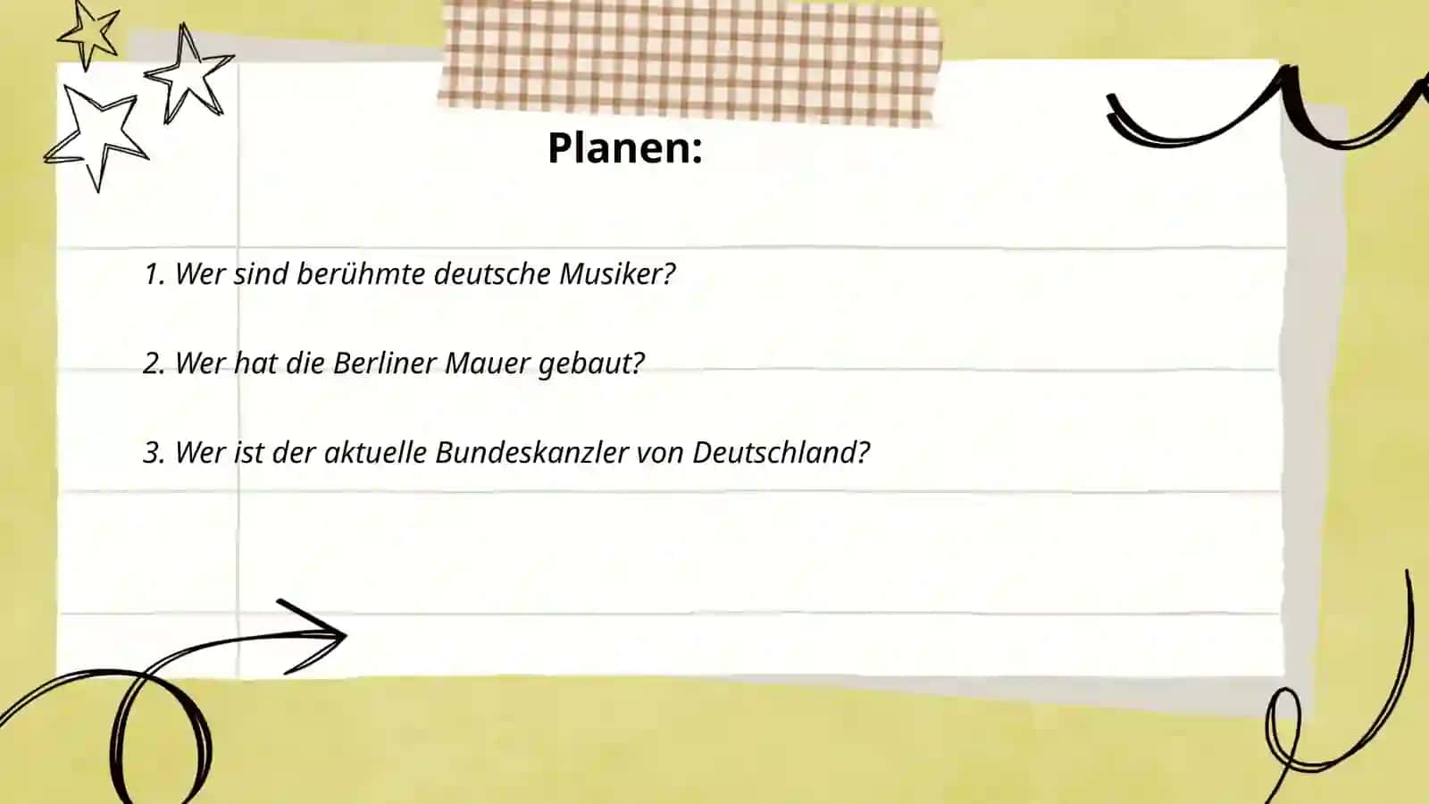 Fragen mit Fragewort 2