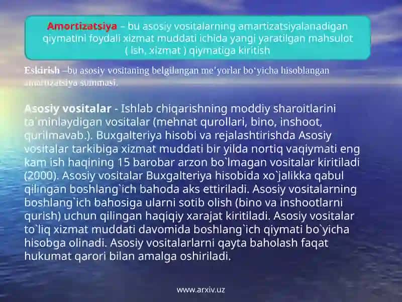 Asosiy vositalar 2