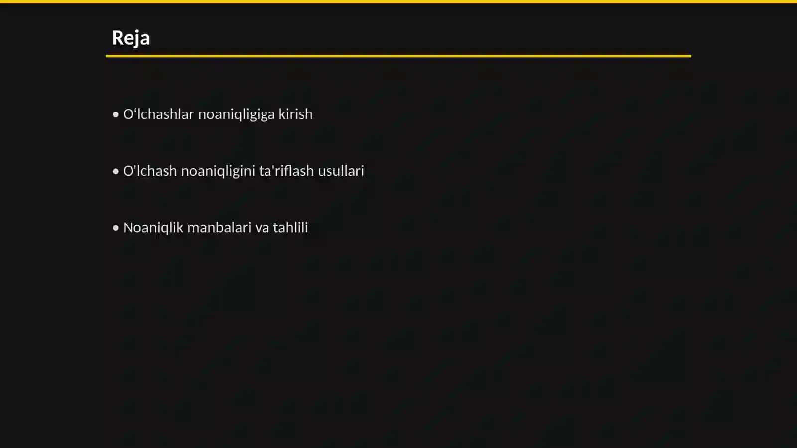 Oʻlchashlar noaniqligini baholash 2