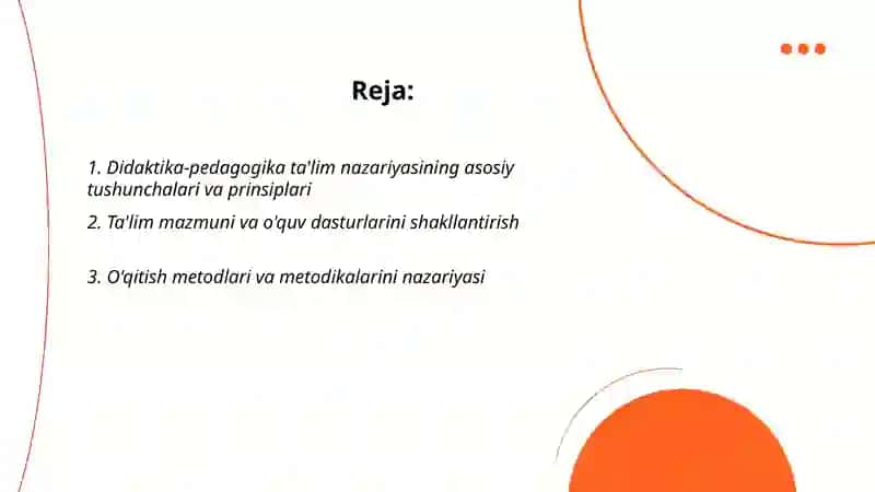 Didaktika-pedagogik ta'lim nazariyasi 2
