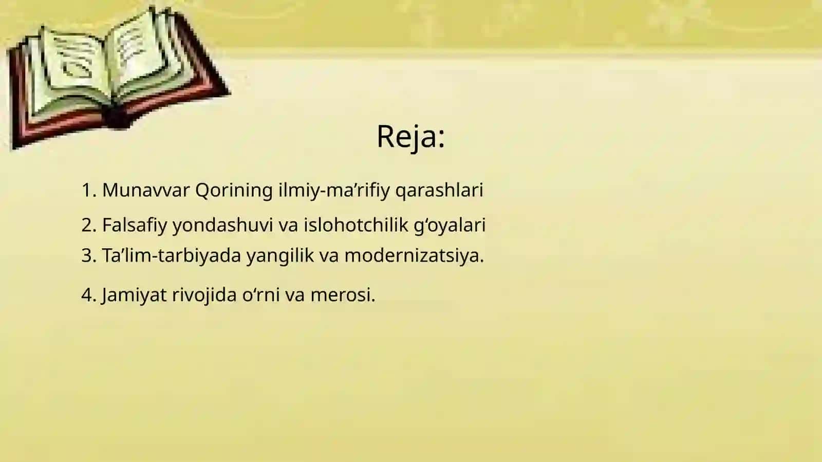 MunavvarQoriFalsafiyyondashuvivatalimoti 2