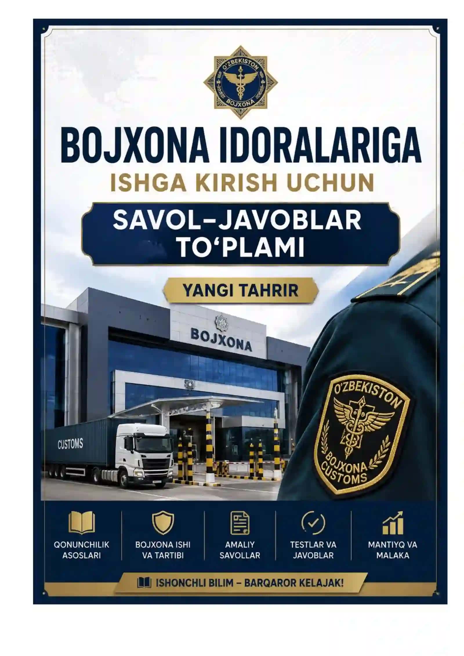 Bojxonaga kiruvchilar uchun test savolari xxxxxxxxxx 2