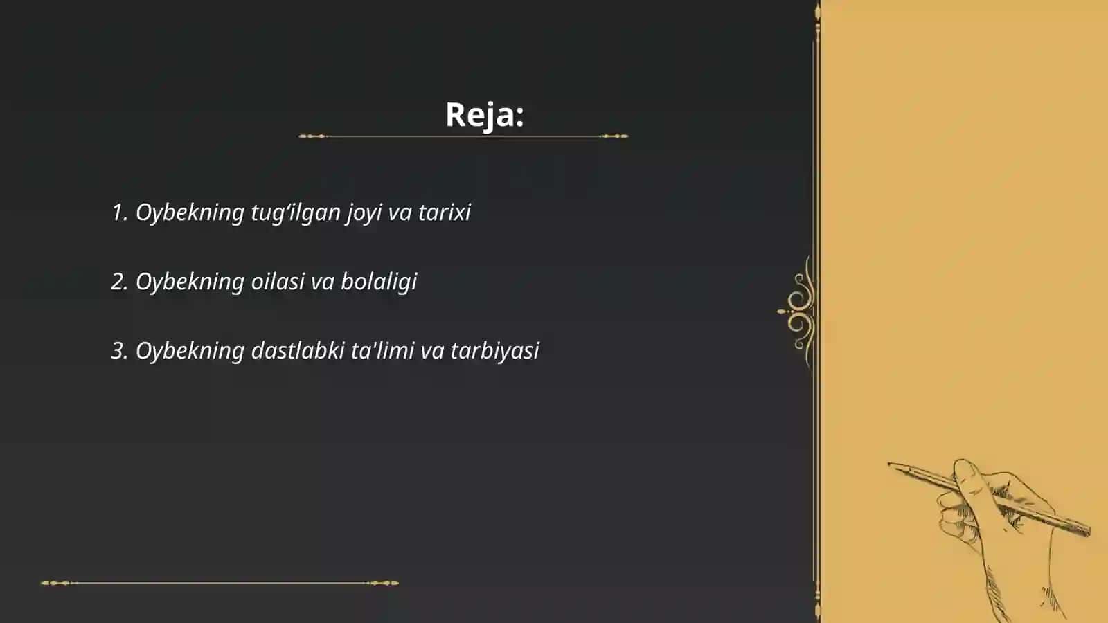Oybekning hayoti 2