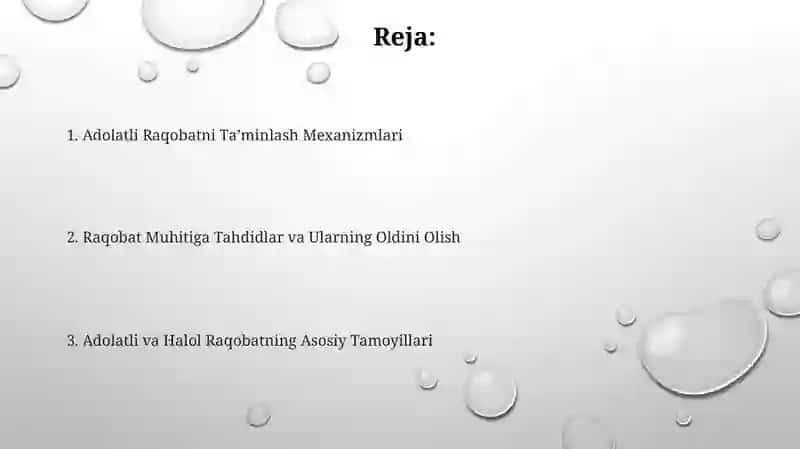 G'irrom va halol raqobat 2