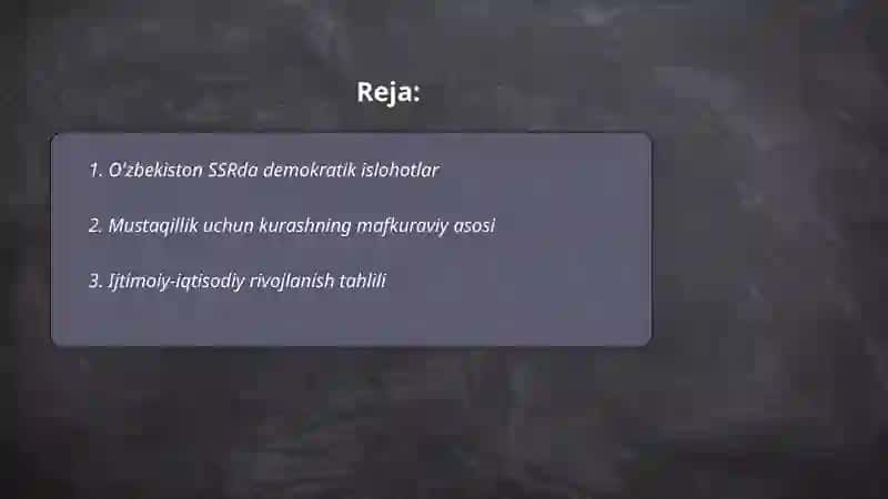 O'zbekistondagi Ijtimoiy-Siyosiy Jarayonlar 2