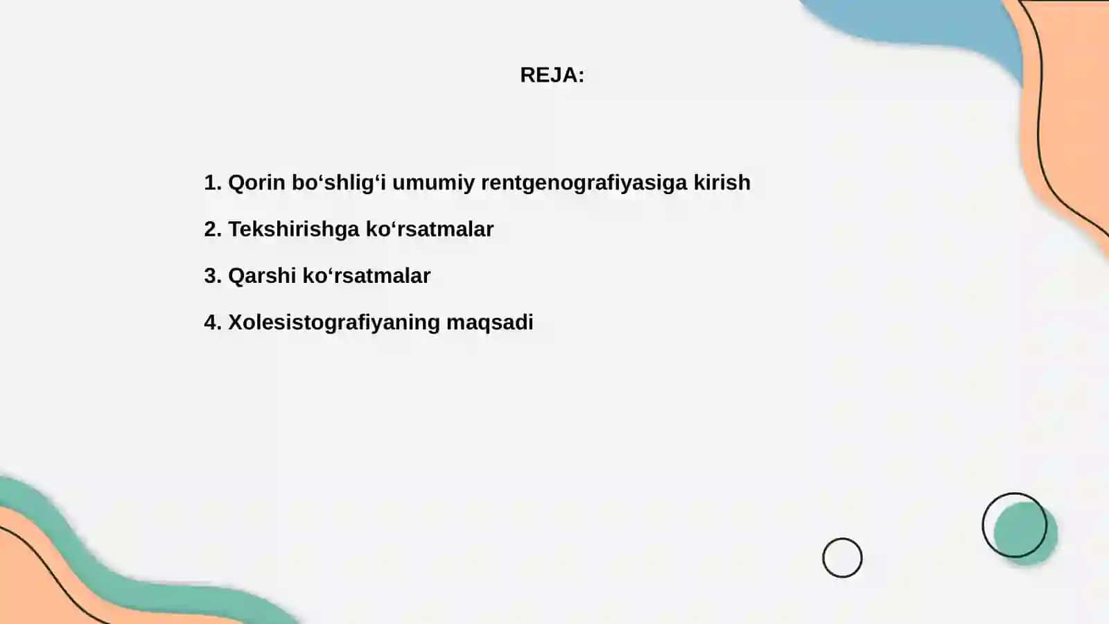 Qorin boʻshligʻi umumiy rentgenografiyasi 2