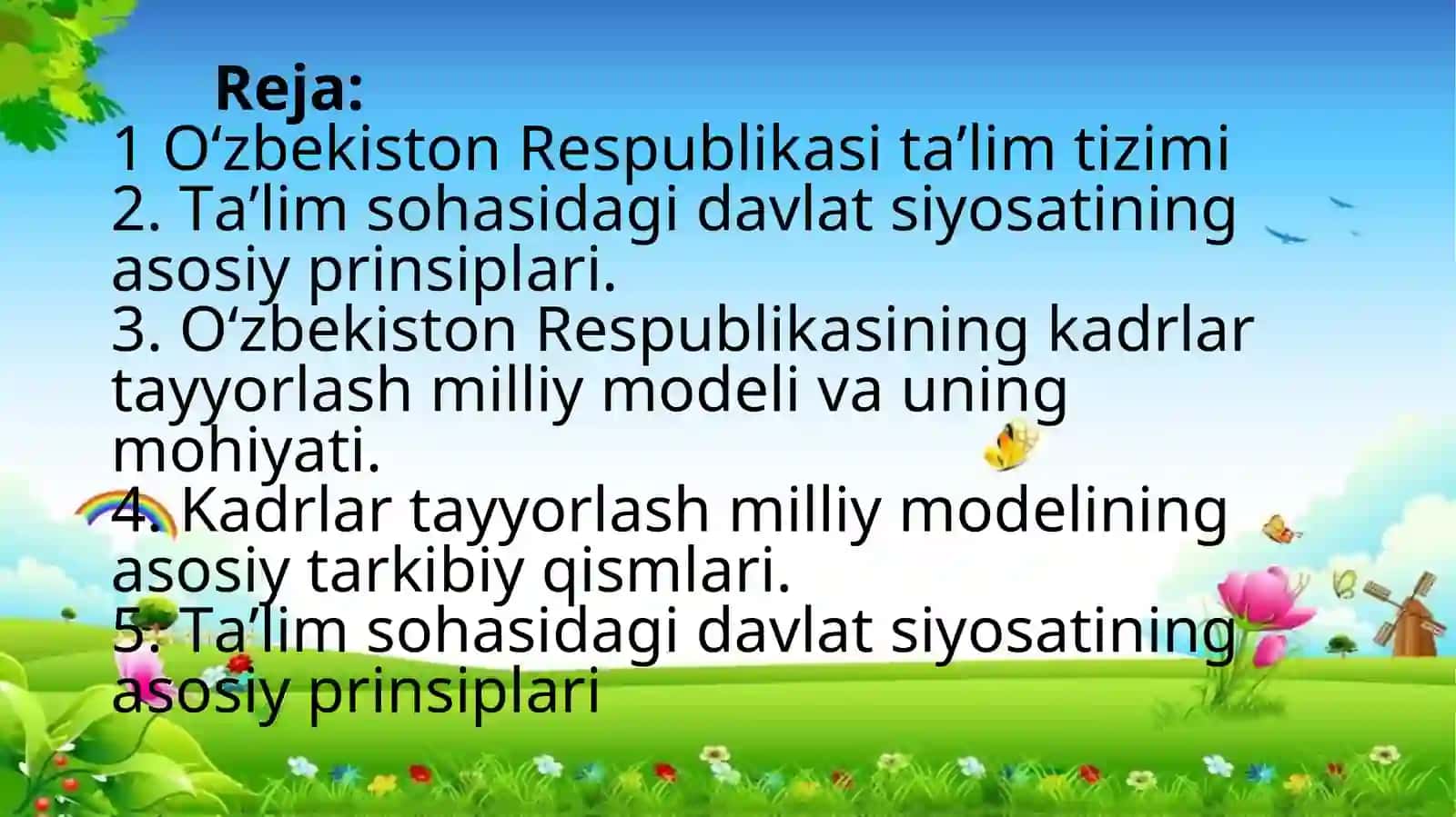 O‘zbekiston Respublikasida ta’lim tizimini rivojlantirishning kontseptual asoslari 2