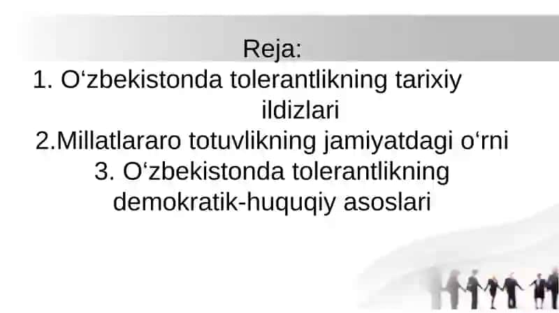 O'zbekistonda tolerantlik va millatlararo totuvlikni ta‘minlashning tarixiy ildizlari va demokratik prinsiplari 2