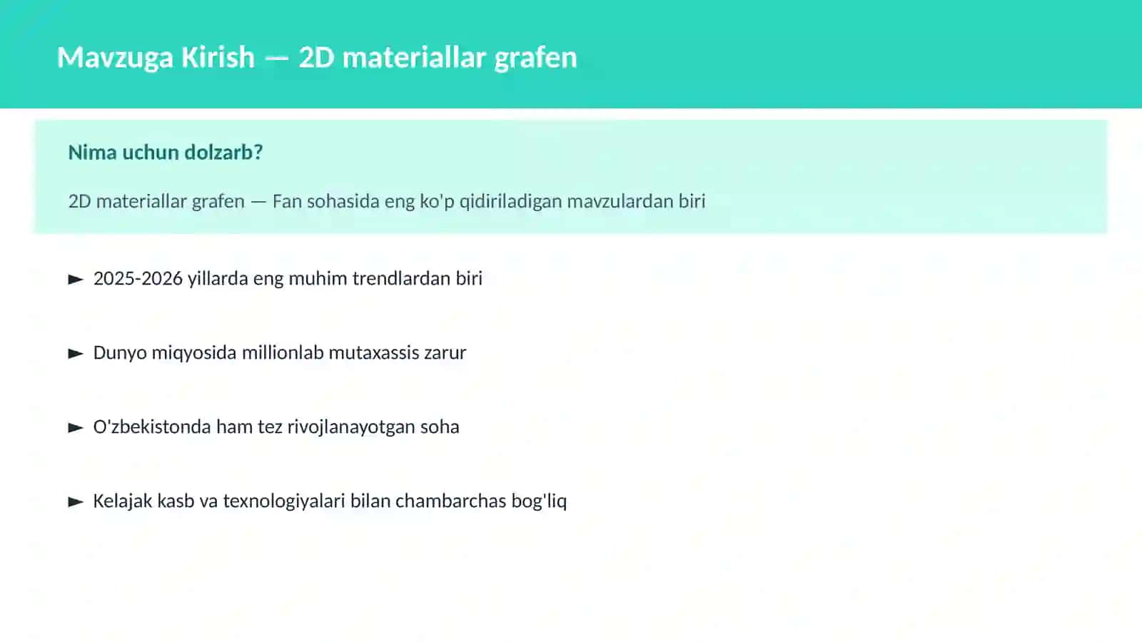 2D materiallar grafen 2