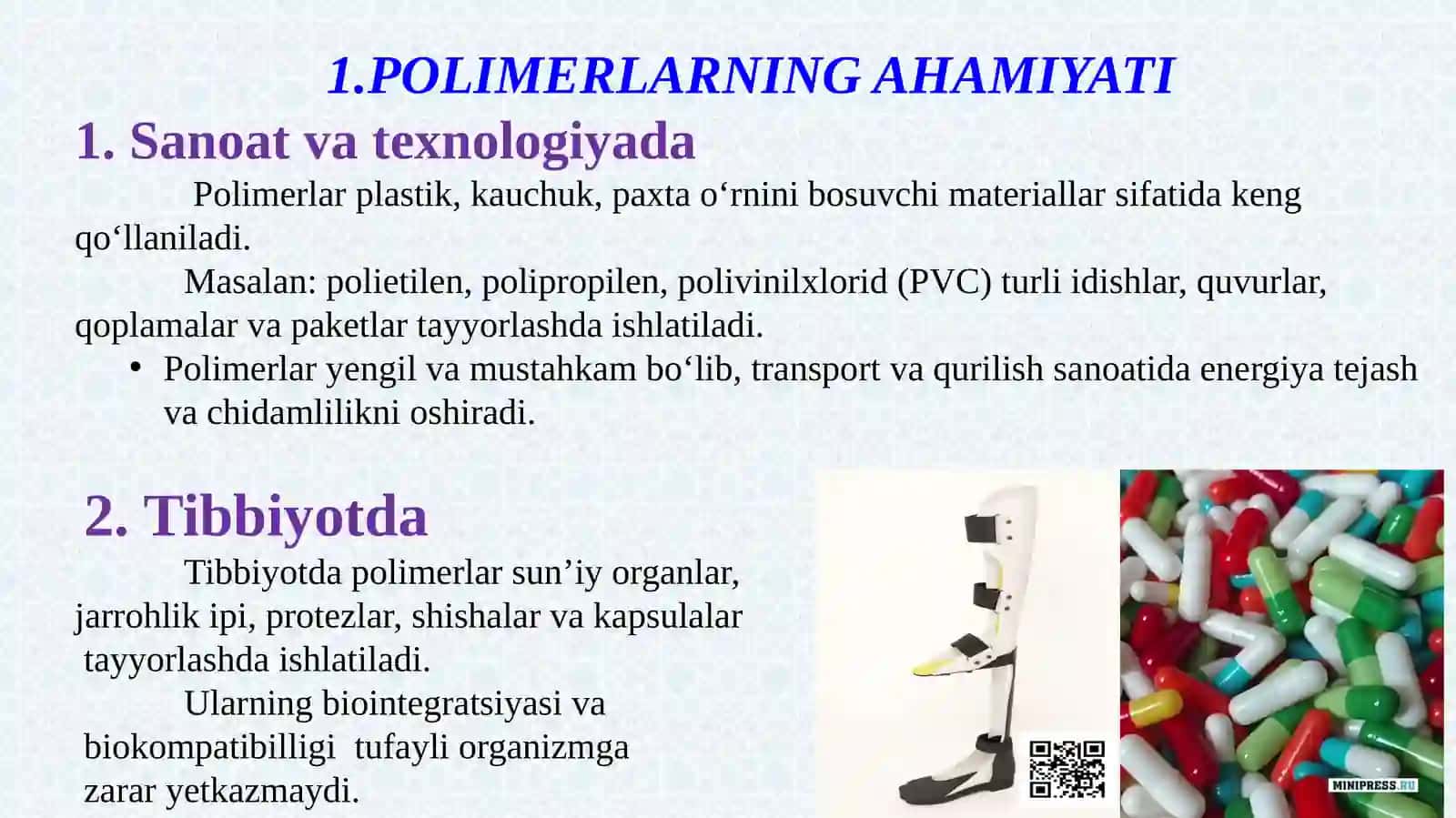 POLIMERLAR VA   KOMPOZITSION MATERIALLARNING AHAMIYATI 2