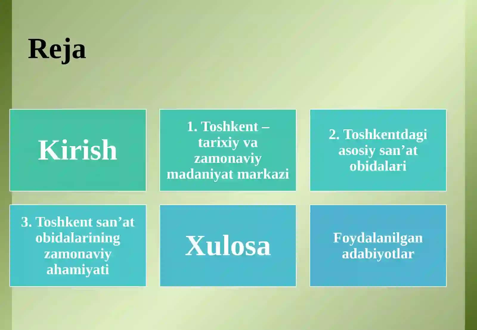 Toshkent san'at obidalari 2