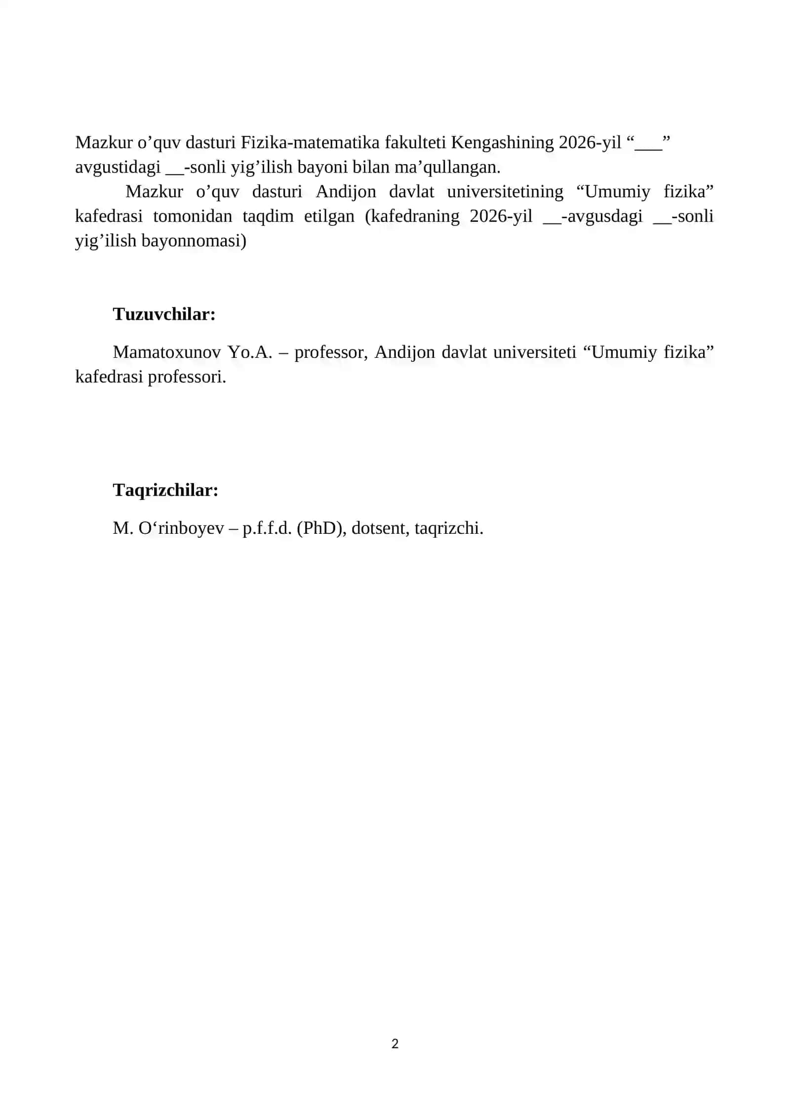 FIZIKA VA ASTRONOMIYA O‘QITISH METODIKASI 2