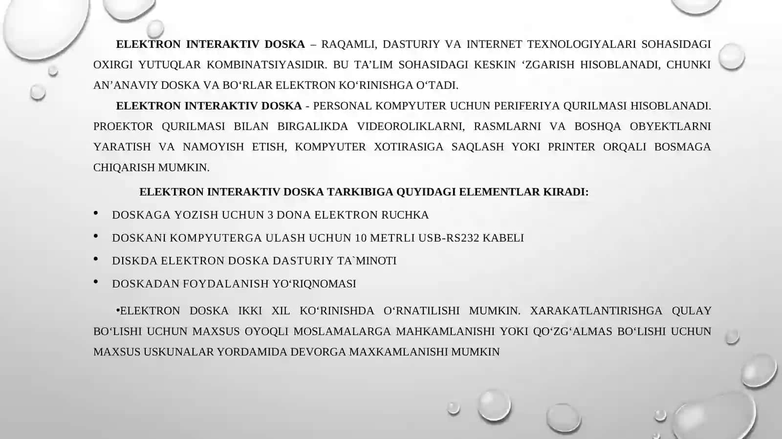 Zamonaviy interaktiv texnologiyalar (elektron doska) bilan ishlash 2