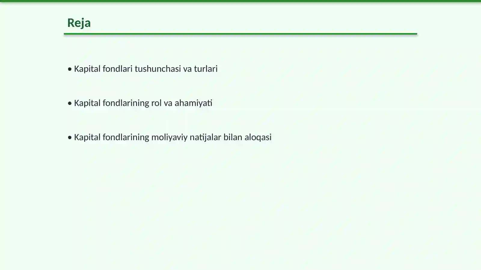 Kapital fondlari va moliyaviy natijalar hisobi 2